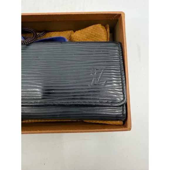 Louis Vuitton Leather Black Wallet + With Box and Dust Bag Black - Picture 5 of 10